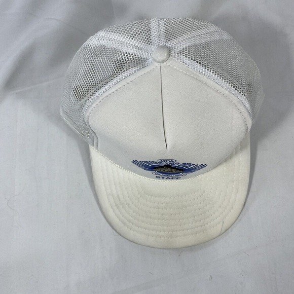 VINTAGE MDA HEARTLAND RIDE STAFF HAT CAP TRUCKER 1996 1st ANNUAL SNAPBACK OSFM - Picture 7 of 12